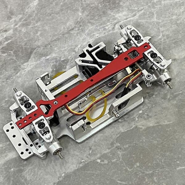 Metall Frontfangerfeste For Mini-q 1/28 Rc Drift Bil Oppgraderingsdeler, sølv