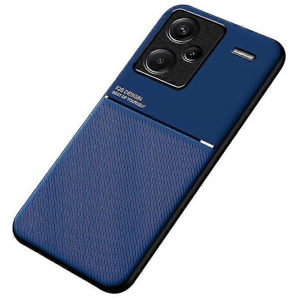 Til Xiaomi Redmi Note 13 Pro+ 5G PU+TPU+PC telefoncover med magnetisk holder metalplade
