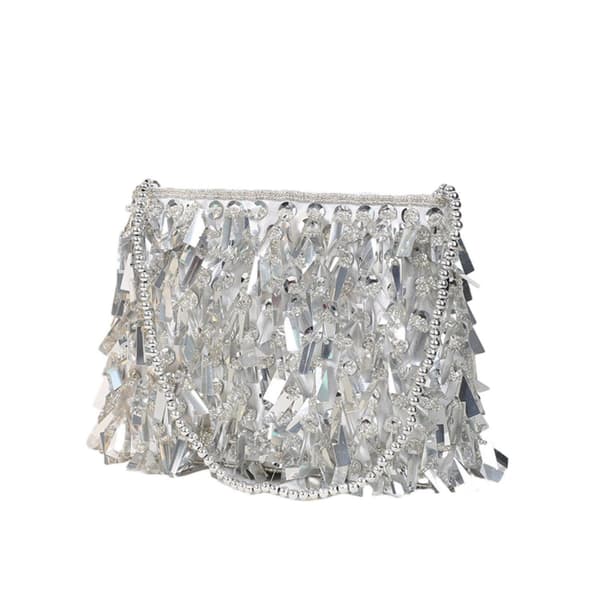 (Sølv) Dame Glitter Paillet Håndtaske Aftenclutch