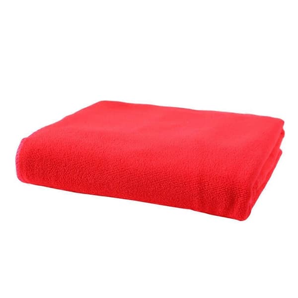 70x140CM Mikrofiberhåndklær Store Hurtigtørkende Badehåndklær for Spa Strand Svømming Camping (Rød)