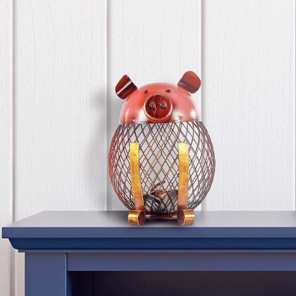 Spargris Metallskulptur Spargris Present