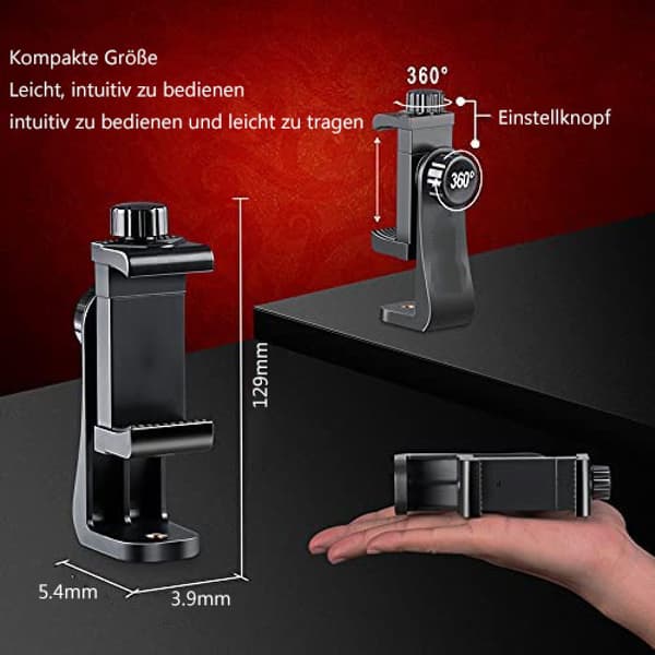 Mobiltelefon stativholder smartphone stativ til iPhone og Android