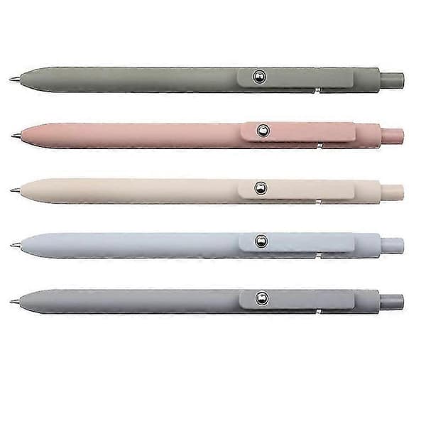 Hurtigtørrende blækpen, gel fin pen til glat skrivning, udtrækkelig 0,5 mm sort blækpen, kuglepen