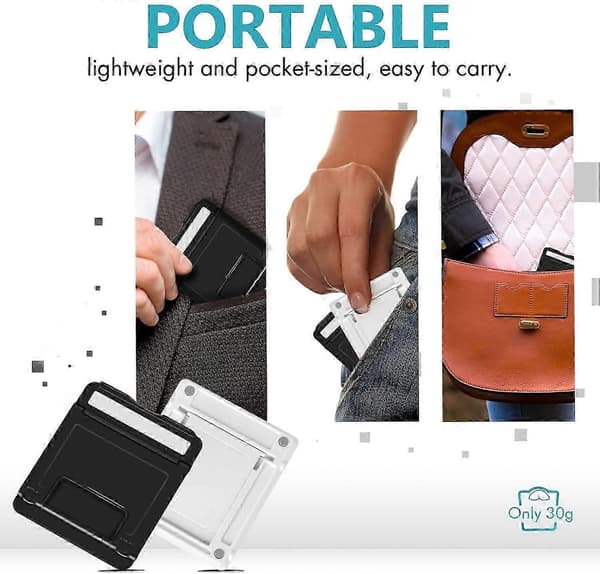 Mobiltelefonholder, 4-pak telefonholder Universal foldbar tabletholder Multi-vinkel lomme desktop holder vugge