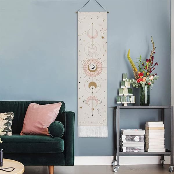1 kpl boheemi seinävaate, 32,5 x 145 cm kuuseinävaate, seinävaate