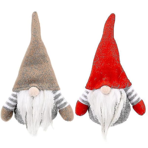 2 stk. Stripete Nisse Dukke