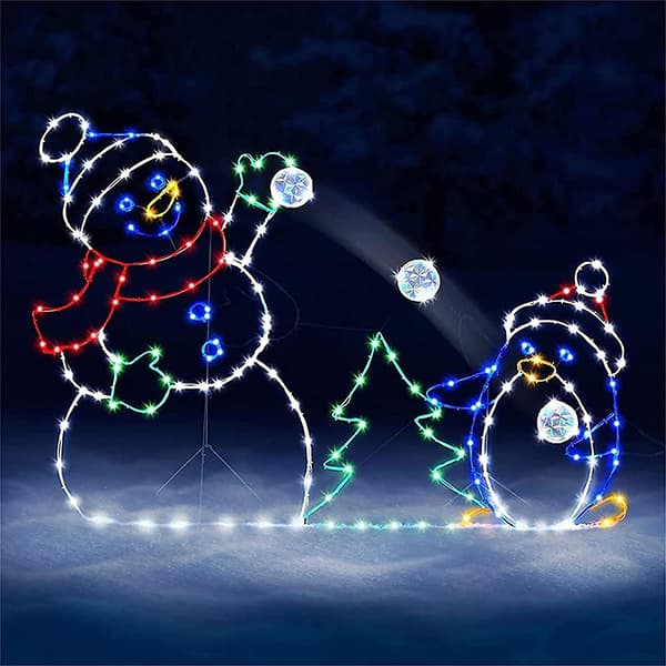 LED snømann julelys utendørs julepynt utendørs julepynt amerikansk julelys utendørs figurer snømann dekorasjon