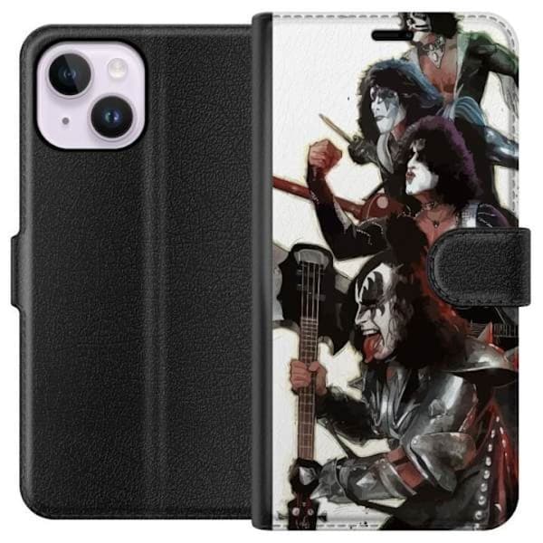 Apple iPhone 15 Plus Plånboksfodral Kizz Hårdrock Rockmusik Band Klassisk