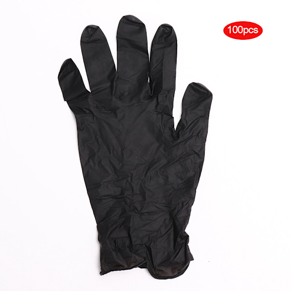 Handskar i syntetiskt material för allergifri hantering, texturerad yta, puderfria nitrilhandskar, ergonomisk design (100 st)