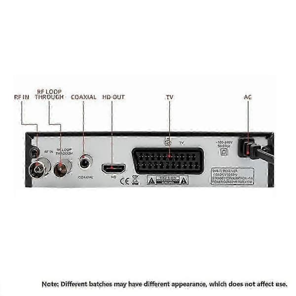 DVB-T2 HD TV-mottaker med USB, 1080p, for jordbaserte stasjoner