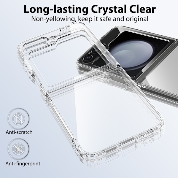 Galaxy Z Flip 6 Skal TPU/Akryl Transparent