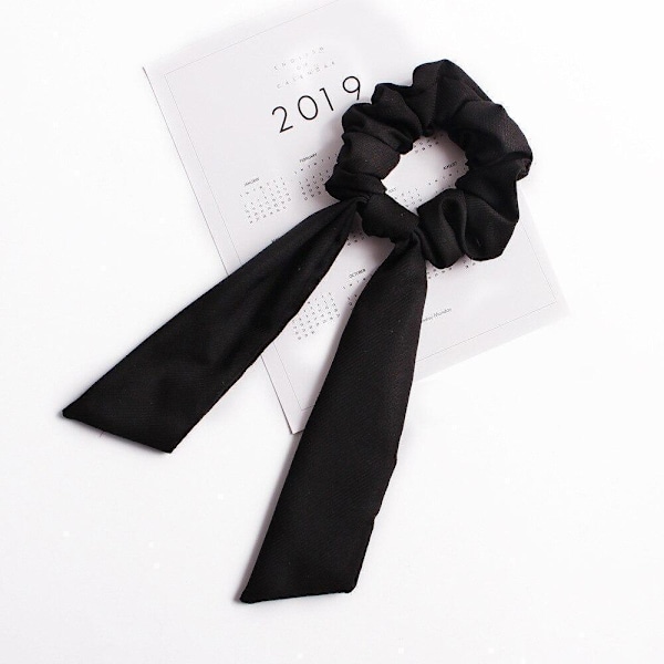 Hårsnoddar , hair Scrunchies med scarf, hårband, Hair bands Mörkblå