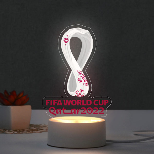 Minder omkring Qatar VM's dekorative natlampe