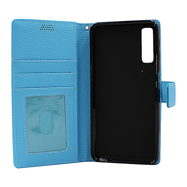 New Standcase Wallet Samsung Galaxy A7 2018 (A750FN/DS) Ljusblå