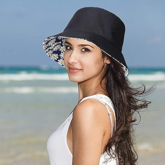 Bucket Hat Bomull Solhatt Bob, Sommar Fiskarhatt Bucket Hat Ro