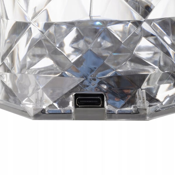 LED-lampa med Rosreflektion - 16 Färger Transparent