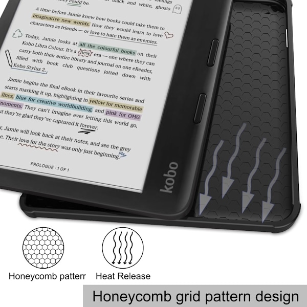 Fodral till Kobo Libra Colour eReader läsplatta Röd