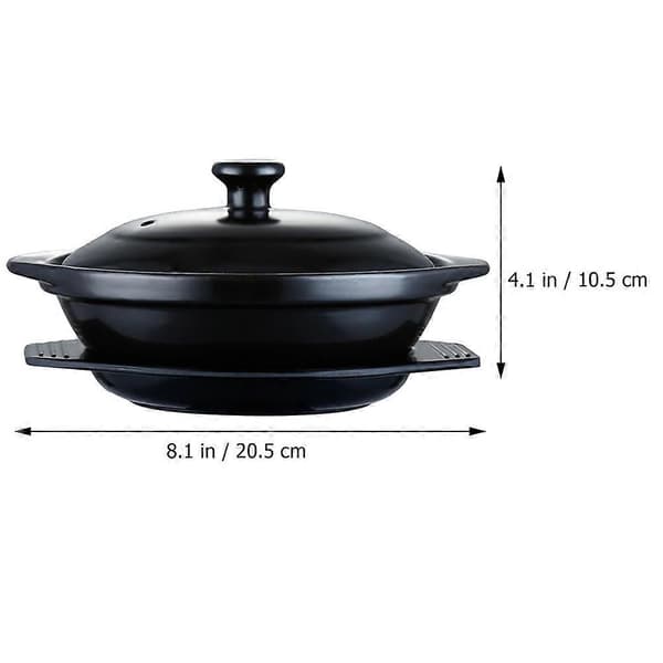 1 stk keramisk kasserolle non-stick bibimbap-gryte suppegryte braisert kyllinggryte