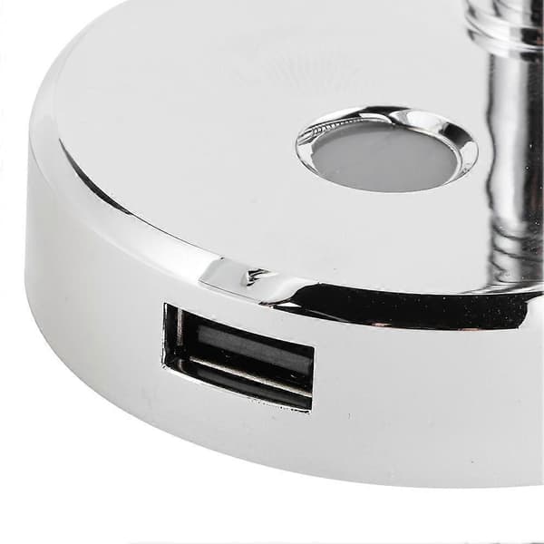 12VDC 1500LM LED Leselys Roterbart Justerbart Marine Bil Bordlampe med USB Ladeport