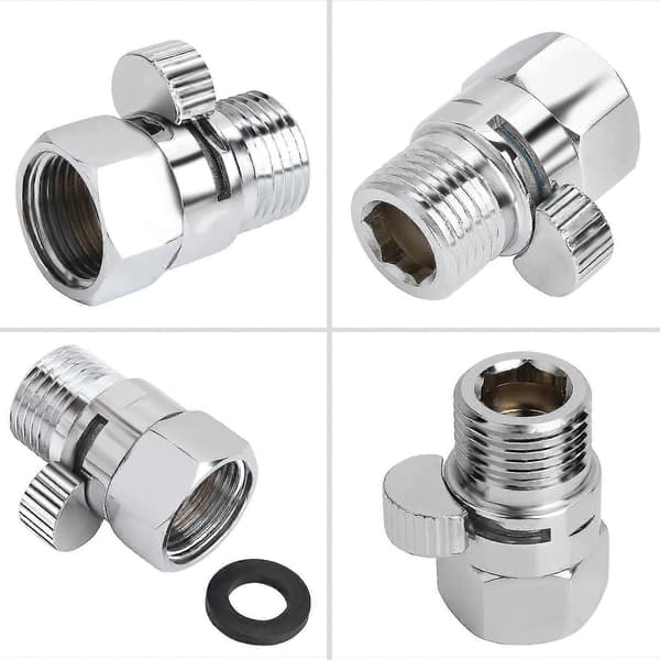 Brusehoved Stopventil Flowkontrol Stopventil Messing Vandhane Flowhastighed Universal Reservedel