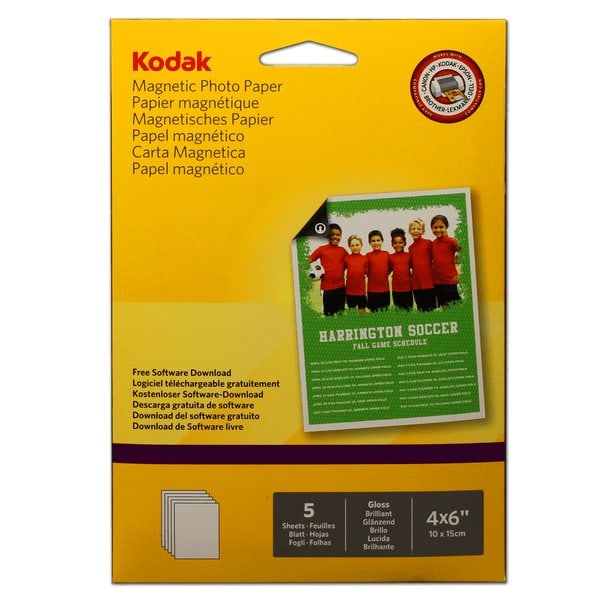 Magnetiskt fotopapper 5st 10x15cm Glossy