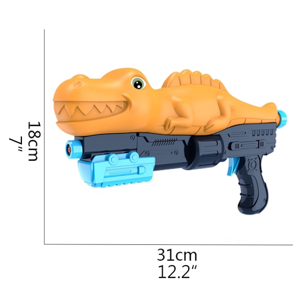 2-pack Vattenpistoler Leksaker Dinosaurie Haj Stor Kapacitet Djur Spray Vattenpistol för Strand Pool Party