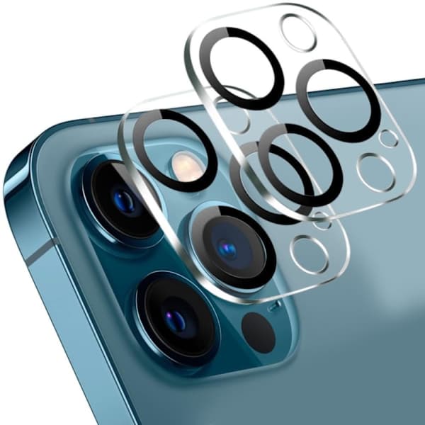 [2-pack] iPhone 12 Pro Max härdat glas linsskydd - Kameraskydd, reptåligt