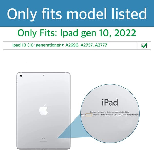 2-pack skärmskydd i härdat glas för iPad generation 10 2022