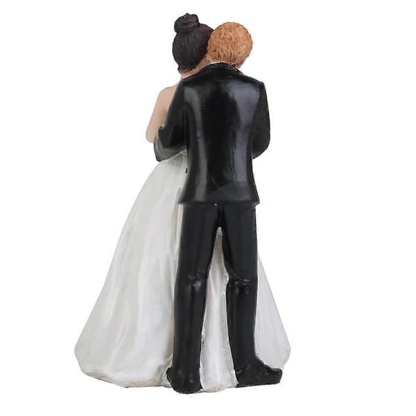 Romantisk figur brudgom klem for bryllupskake topper smart bryllupsdekor