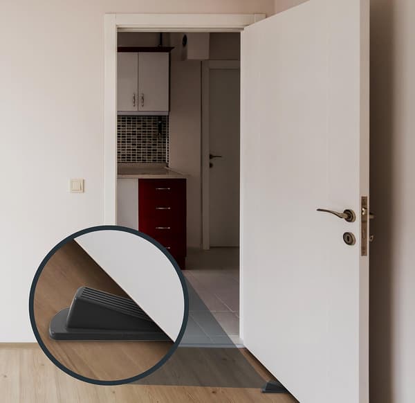 Dørstopperkile i gummi av høy kvalitet, design for flere overflater, vinn