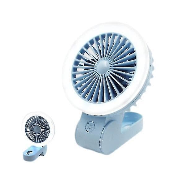 USB Opladning Foldbar Ventilator Bærbar Natlampe Lille Ventilator Skrivebord Mini Lille Ventilator