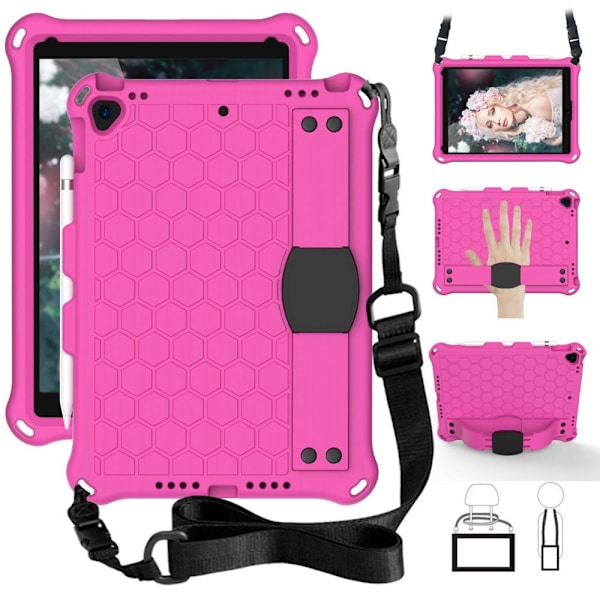 iPad 10.2" 2021/2020/2019, Pro 10.5" 2017, Air 10.5" 2019 Skal med bärrem - Rosa Rosa