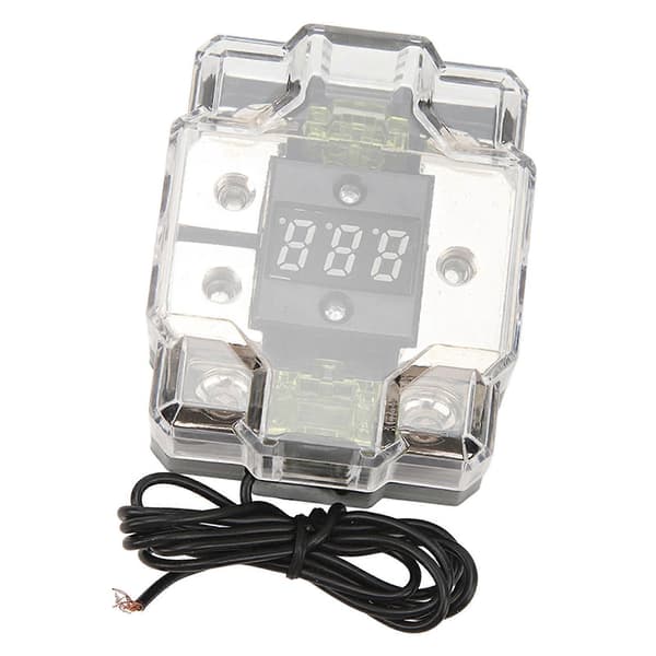 Bil Audio Sikringsholder 4GA IND 4GA UD 100A Digital Display Stereo Distributionsblok Boks til Bil Båd Yacht RV