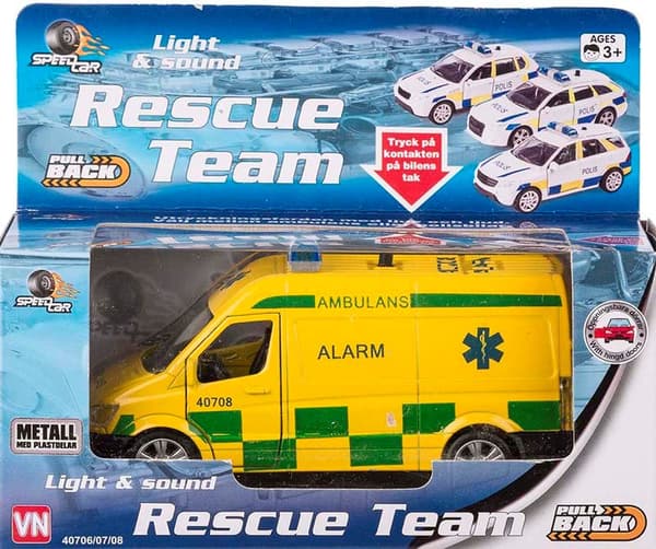 Legetøj Legetøjsbil 40708 Biler Bil Gul Ambulance Van Lys & Lyd
