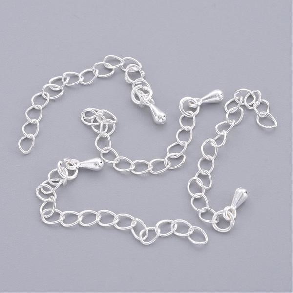 12 St Silverpläterade Förlängningskedjor c:a 4-5 cm. långa
