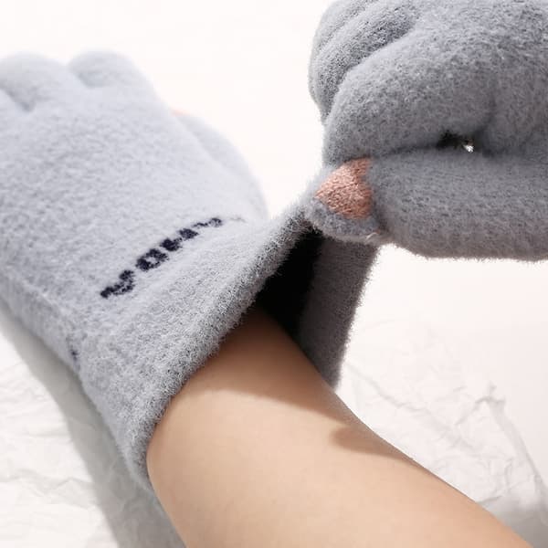Vinter Touch Screen Handsker til Kvinder, Elastiske Strikkede Handsker, Uld