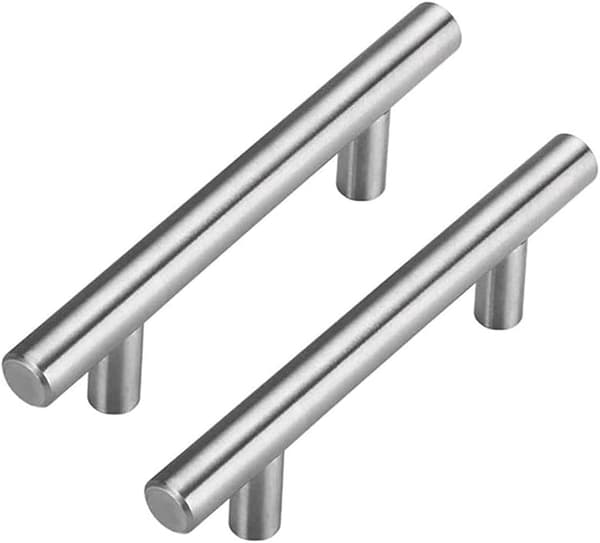 Set med 5 dörrhandtag kökshandtag möbelhandtag rostfritt stål