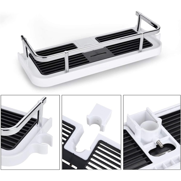Hängande hylla för duschstång, badrumshyllor, display organizer-Xin