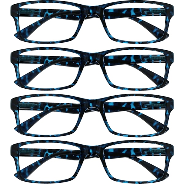 Company Black Readers Value 4 Pack Designer Style Män Kvinnor RRRR92-1 +1.50 Bl Black +1.50 Magnification (Pack of 4)