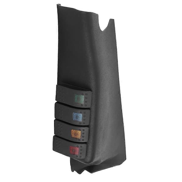 A-stolpe bryterpanel kombinasjonsbrytere med 4 LED, passer til Jeep Wrangler 2007-2017