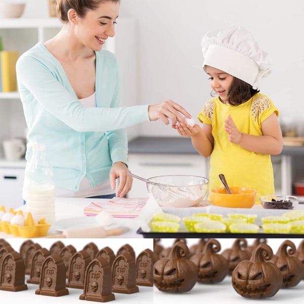 Halloween godisformar Silikon chokladformar med spöke