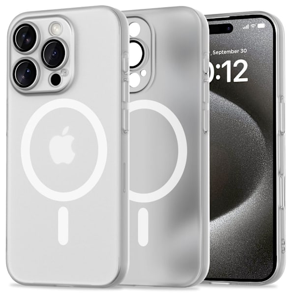 Tech-Protect iPhone 16 Pro Max Deksel MagSafe MagSlim Matt Hvit