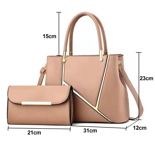 Ny dam handväska med stor kapacitet med moderväska och