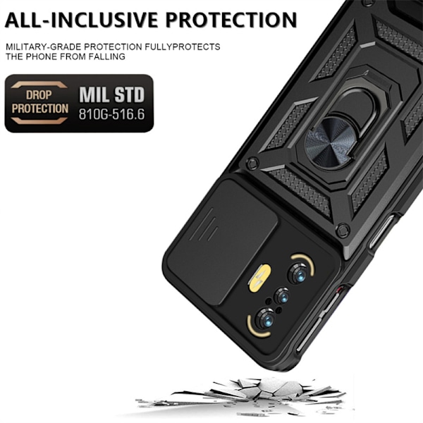 Stöttåligt kickstand mobilskal Xiaomi 11T/11T Pro Svart