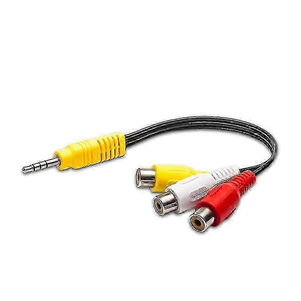 Video AV-komponentadapterkabel erstatning for TCL TV, 3 RCA til 3,5 mm fo