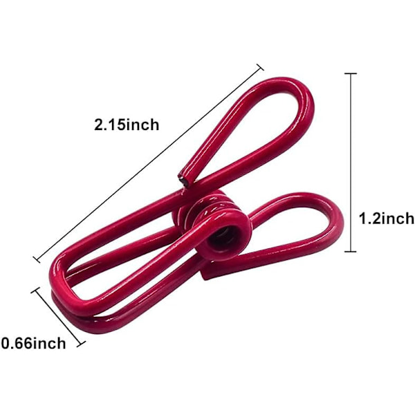 Chipsklämmor, PVC-belagd stålklämma för matförpackningar, chipspåsar, C