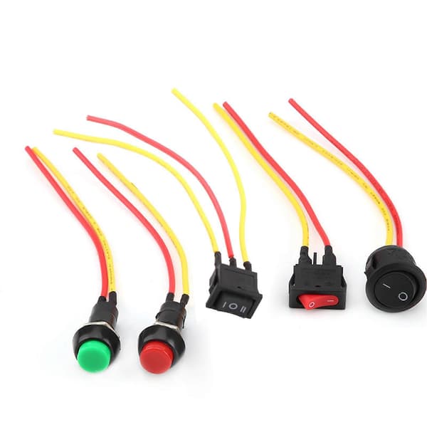 AC 6A/10A 250V 2-leder montert SPST av/på vippebryter for bil, båt, universell