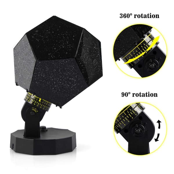 Starry Symphony Lampe, Bluetooth Musikkspiller Integrert Galaxy Stjerne LED Nattlysprojektor, Tilbyr Tilpassbare Lyseffekter for Rolig