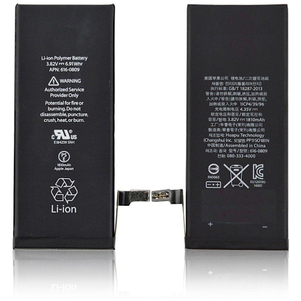iPhone 6s batteri Svart one size