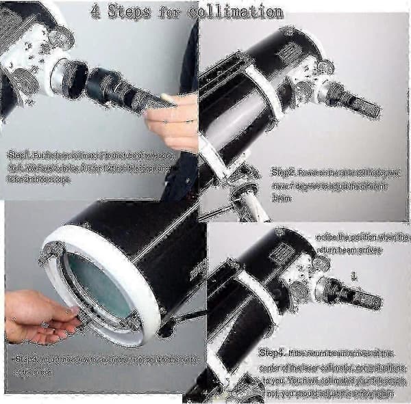 Teleskop Laserkollimator, Kalibrator med Adapter for Newtonians
